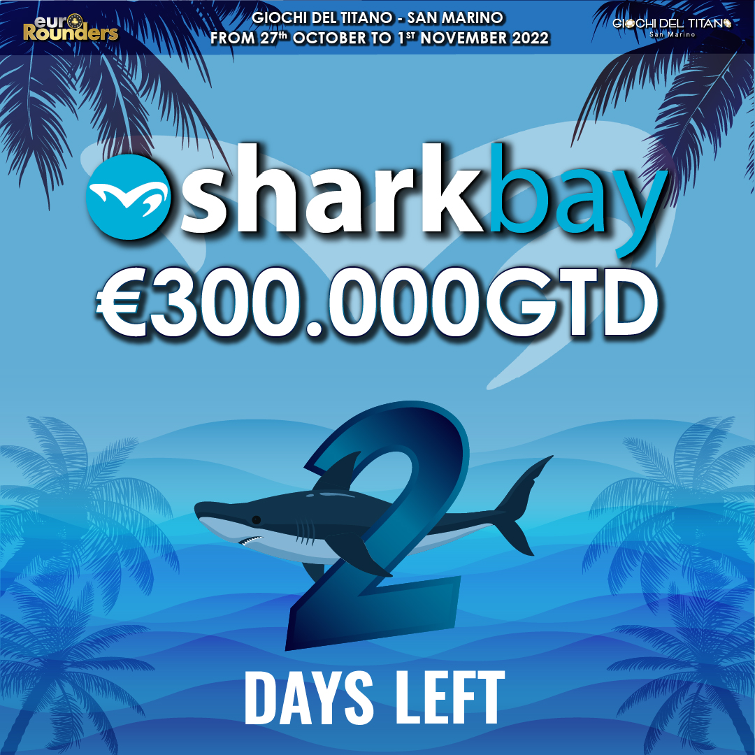 GtpokerRSM's tweet photo. -2 ALLO START DI SHARKBAY €300.000GTD!

Ad attendervi anche tanta action ai tavoli cash game!

Clicca sul link per conoscere tutti gli orari:
https://t.co/vZYm10jpzi

Siete pronti? 😎 https://t.co/t6rSPSsUtt
