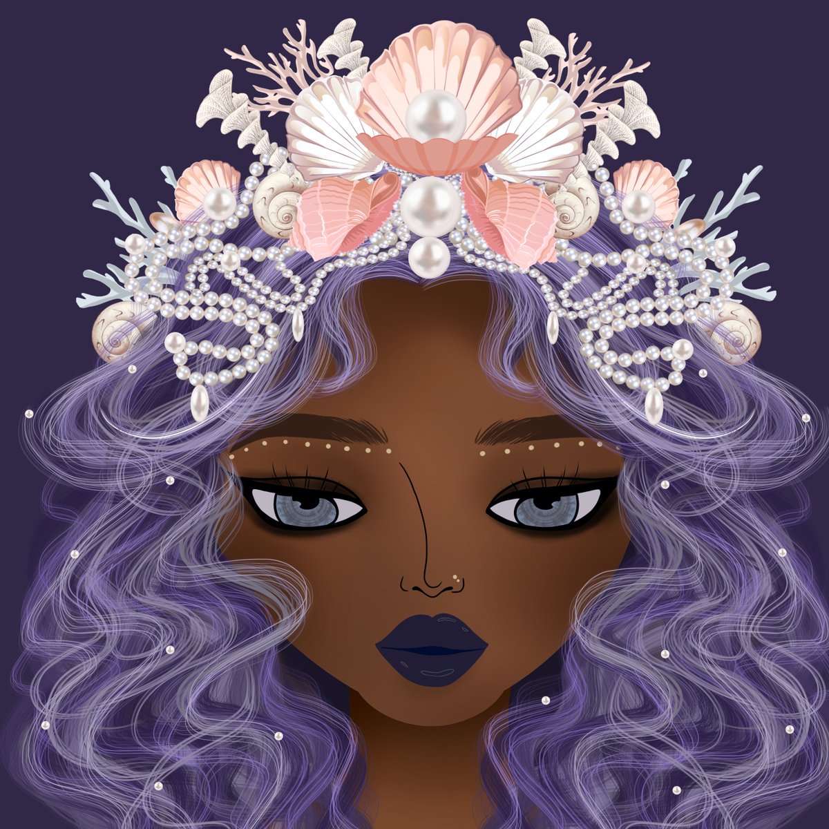 The Ocean Is Calling 🔮 

Meet our Mermaid Goddess. 

The only mermaid in the whole collection. One of the 7 fractions in the HER Universe.

She's out there somewhere. No one has found HER yet. 🧜‍♀️