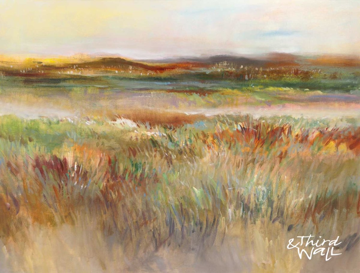 This new landscape 'Fall Prairie' by K. Nari 🎨🖌 perfectly captures the warm & golden autumn hues that we love so much! Find this piece, along with other new imagery, on our site #landscapepainting #falldecor #artdecor #wallart #artconsulting #artpublishing #artprint #walldecor