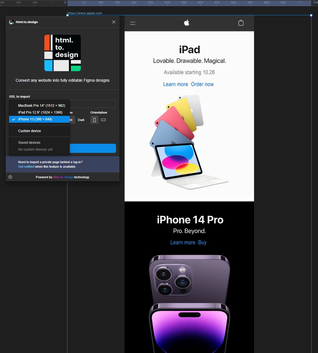mujdatsayar's tweet image. @georges_gomes #htmltodesign Vay canına, şimdi fark ettim. @poryaz @figma  #figmaplugin