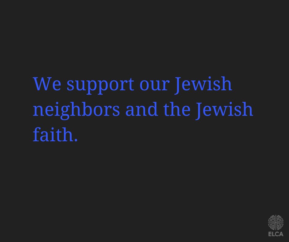 ELCA's tweet image. The ELCA denounces anti-Semitism. These resources can help you to prevent and disrupt anti-Semitism. download.elca.org/ELCA%20Resourc…