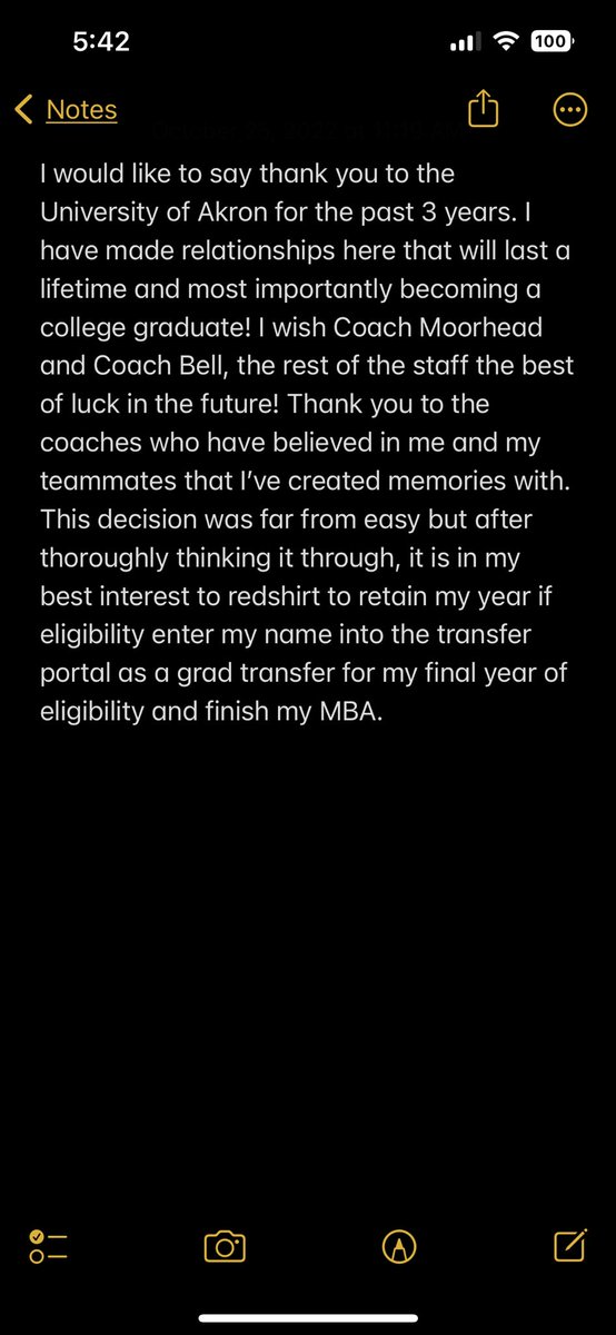Charlie23Boro's tweet photo. Thank You University of Akron! Time for next chapter! 🖤 https://t.co/L7SlCO4fOX