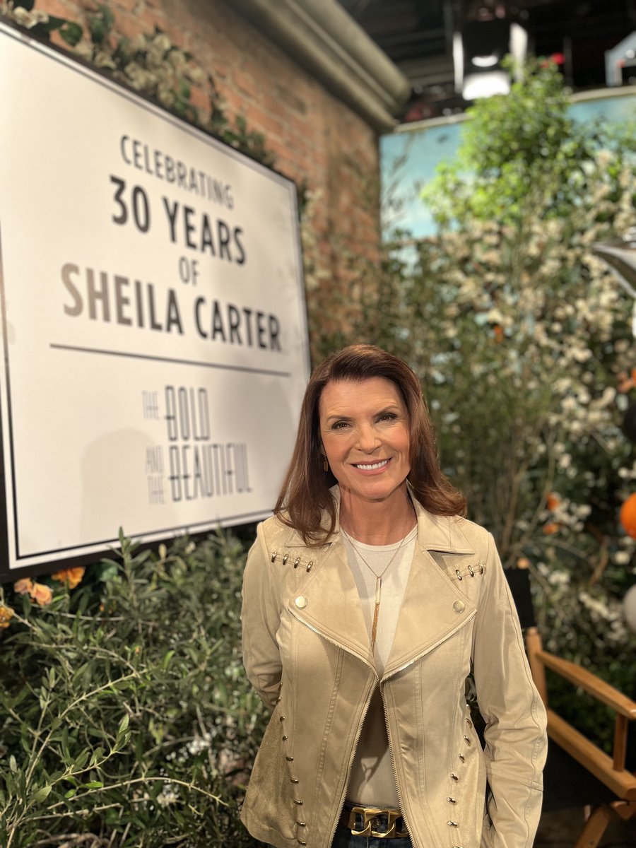 BandB_CBS's tweet photo. 30 years of Sheila Carter = 30 years of fun! 👏 Join us in celebrating the fabulous @KimberlinBrown by telling us your favorite Sheila moment. 💙 #BoldandBeautiful https://t.co/vmMqbFOkmB