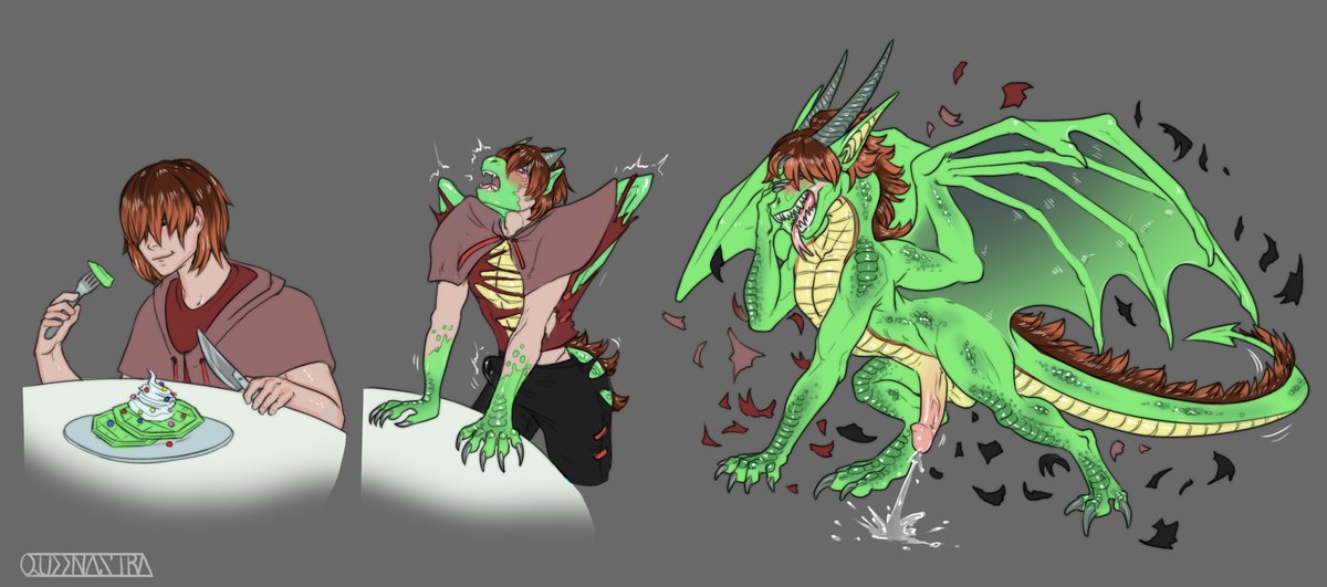 Qu33nAstra's tweet photo. Raffle Prize for @KushtakaUnsafe ! 

#transfur #tfeveryday #transformation #tftuesday #dragon #waffles https://t.co/i6YHcZDNL7