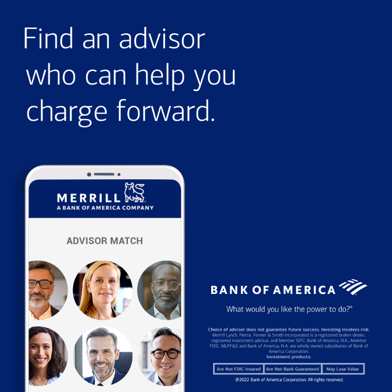MerrillLynch's tweet photo. With Merrill, you get personalized guidance, insights and financial planning — all designed with your full-financial picture in mind. Start charging toward your goals today.