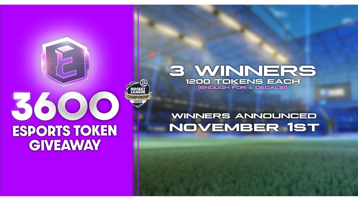 FinalFormEnt's tweet photo. Time to celebrate hitting 1500 follows🥳

‼️3600 ESPORTS TOKENS GIVEAWAY‼️
3⃣ WINNERS OF 1200 ( enough for 4 decals)

To enter:
✅Follow Us
❤️ Like &amp; Retweet

⏲️Winners chosen on Nov. 1st, 6 PM EST! https://t.co/kVCQszMXln