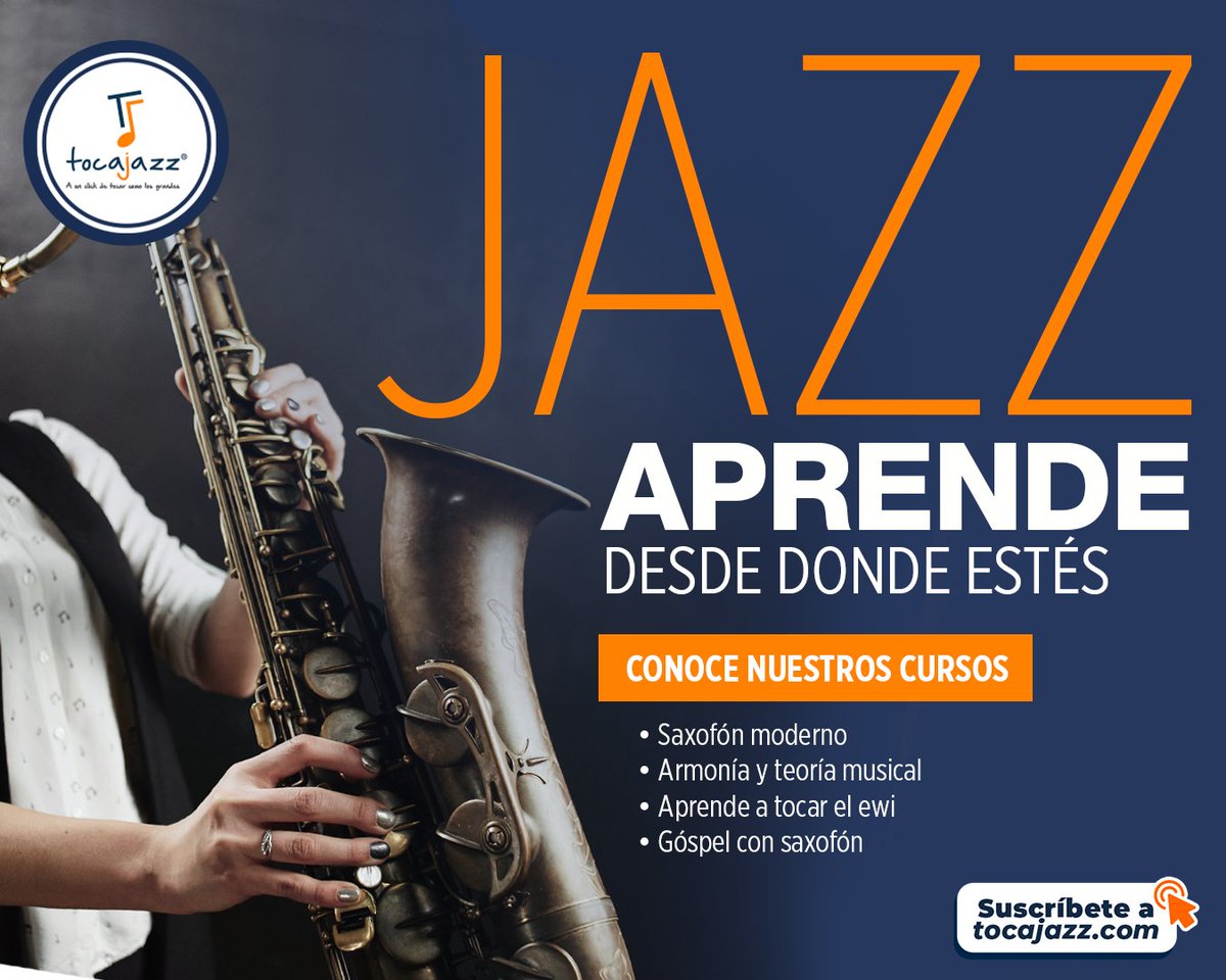 TocaJazz's tweet photo. ¿Sabías que con #TocaJazz aprenderás sobre MÚSICA, tendrás comunicación con el instructor y lo más importante es que tendrás acceso a contenido de CALIDAD?

Suscríbete y accede a más de 400 lecciones AL INSTANTE:
https://t.co/e9DLm2Mrf6
#TocaJazz https://t.co/o7BqrKXpVs