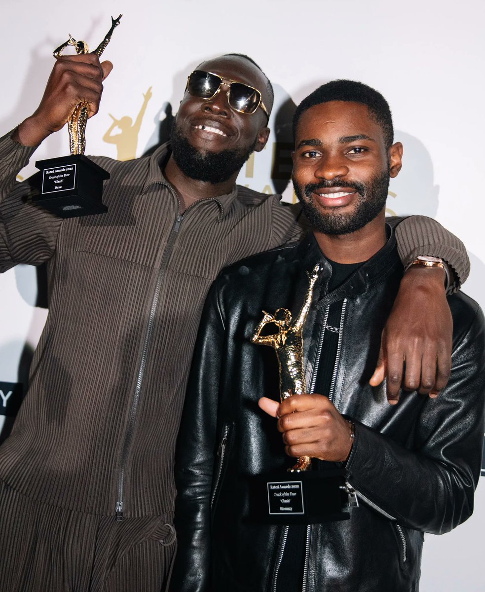 GRMDAILY's tweet photo. 🏆 WINNER: Congratulations to @Santandave1 &amp; @stormzy on winning the 2022 @RatedAwards ‘Track of the Year’ award in sponsorship with @CapitalXTRA for “Clash” 

📱 #RatedAwards https://t.co/Fqu0OY9gvC