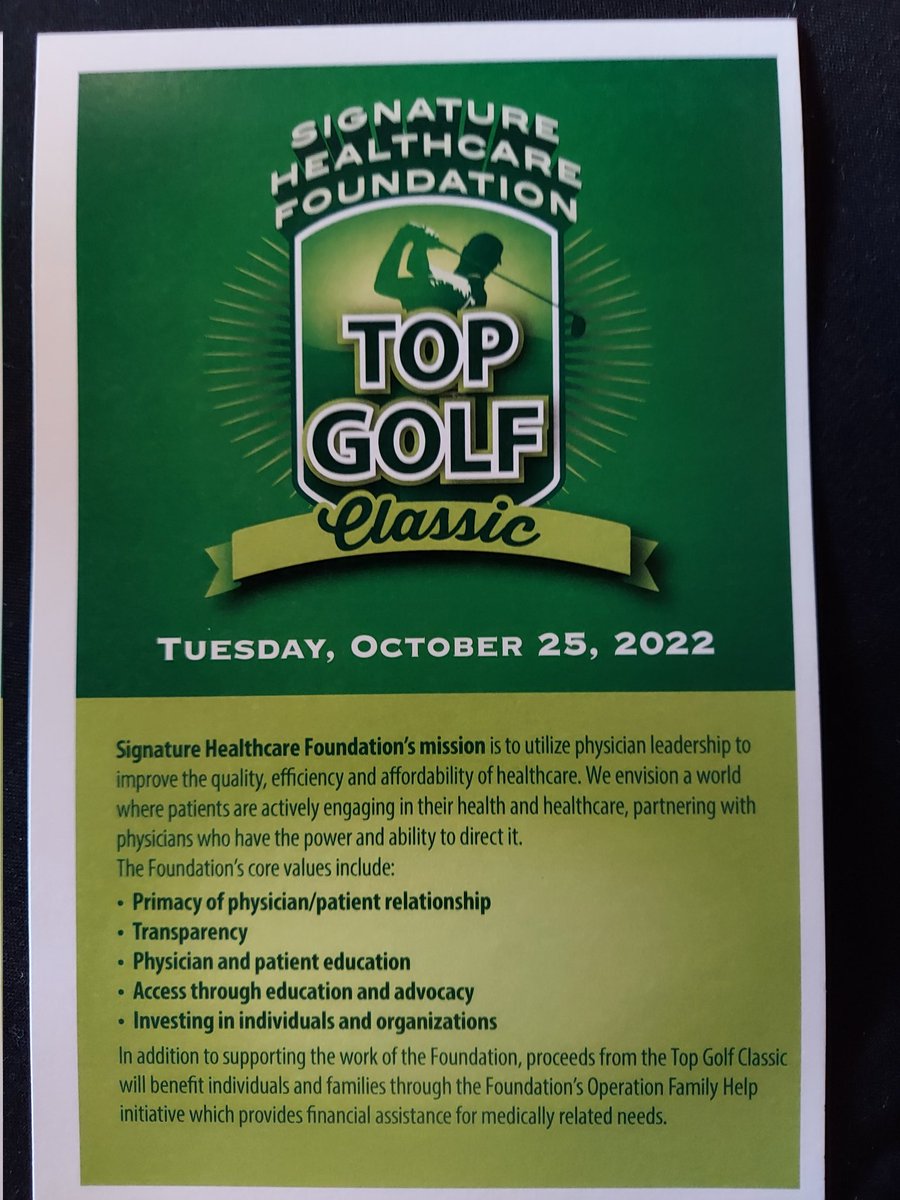 TheRobleeReport's tweet photo. Had fun at another great Signature HealthCare Foundation TopGolf Classic! Congrats to Andrew Schwartzkopf @tulsalaw97 for winning the Green Jacket again and to Josh Petrikin @jepetrikin for leading our team in Trench shots! https://t.co/arkvdyQ10z