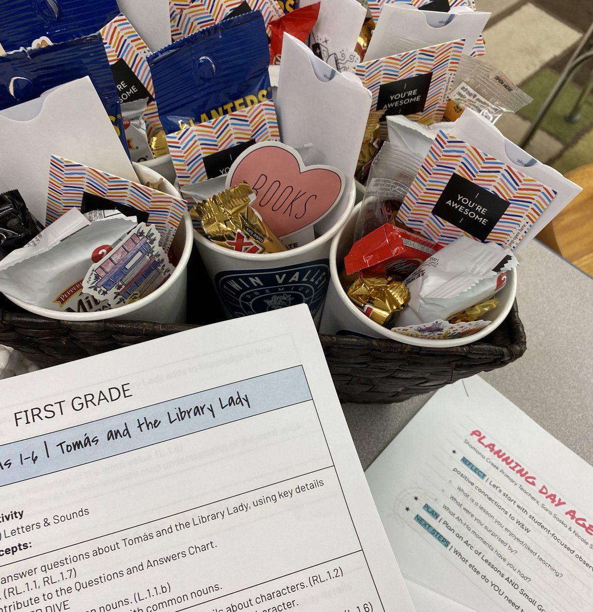 Ah-ha moments, actionable next steps, ideas/time carved out for targeted small group instruction & a laser focus on how to effectively plan W&W lessons by Arc. A big TY to my K-2 Literacy Specialist for your ongoing partnership & collaboration with our K-2 Ts @DASD_SC ❤️ 🦈