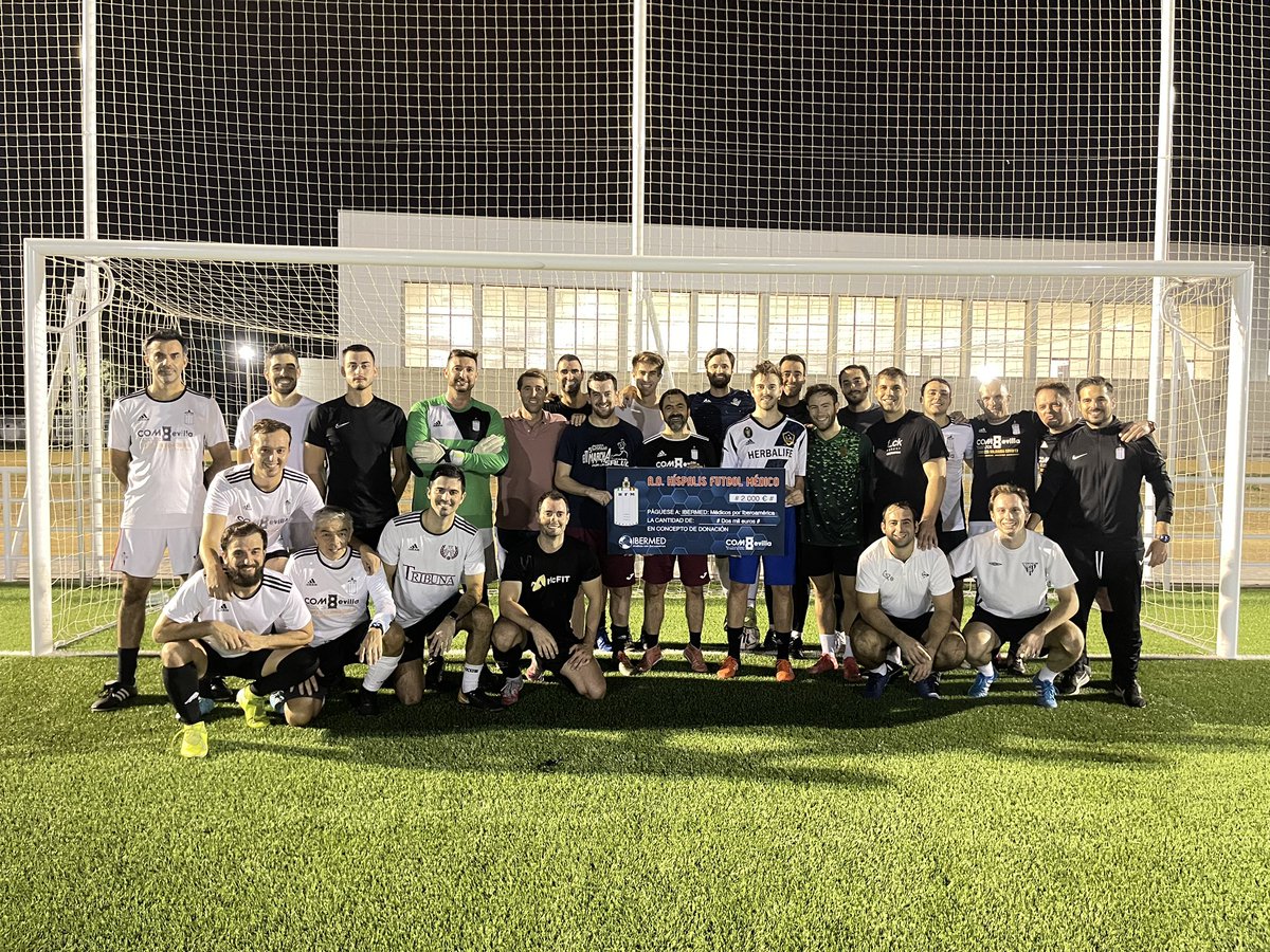 La Asociación Deportiva <a href="/Hispalis_Medico/">AD HÍSPALIS MÉDICO</a> , cumpliendo con su objetivo anual solidario, hace entrega de una donación de 2000€ a <a href="/Ibermed1/">Médicos con Iberoamérica Ibermed</a> 

#Colabora #HazteSocio #iberoamerica #medicina #solidaridad #futbolmedico