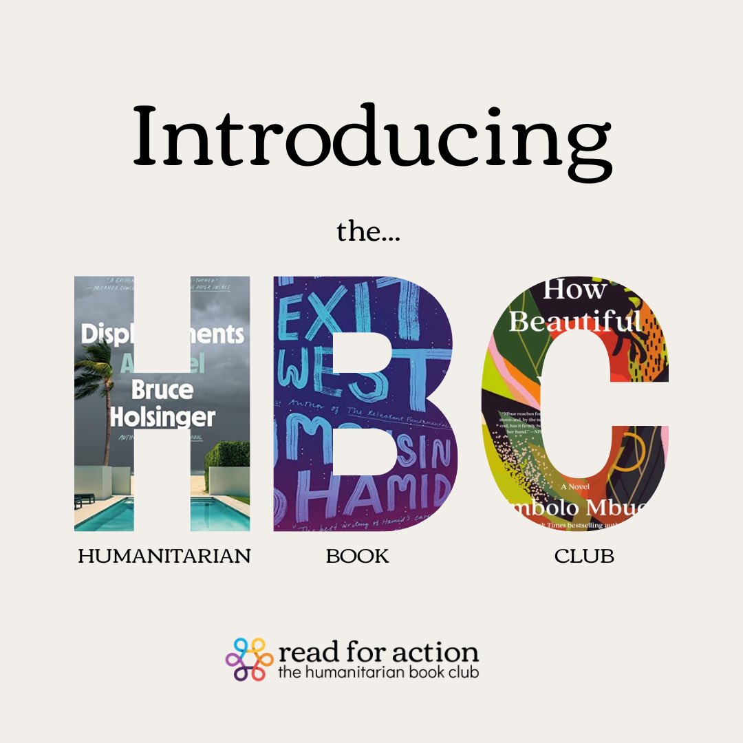 Introducing Read for Action: The Humanitarian Book Club. Click the link in our bio to learn more!

#readforaction #bookclub #literaryactivism #climatefiction #envhum #climatedisplacement #thedisplacements #bruceholsinger #exitwest #mohsinhamid #howbeautifulwewere #imbolombue