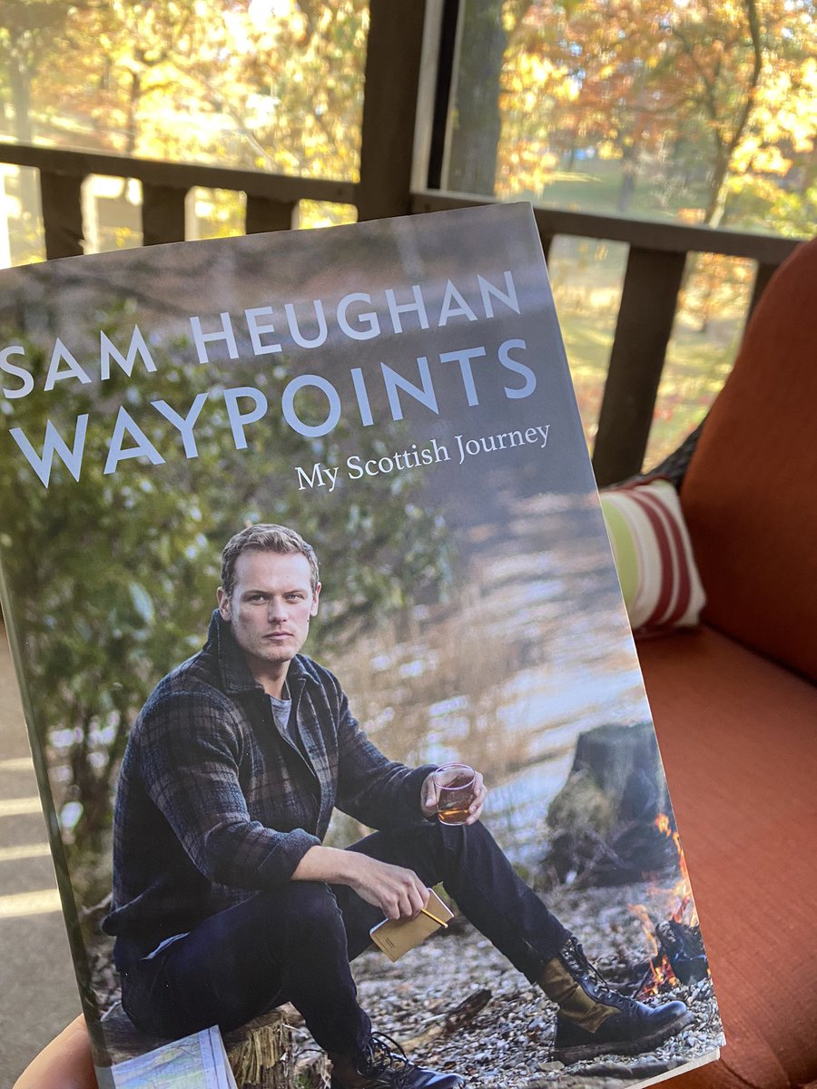 It was waiting for me on my porch!! So excited to start reading about <a href="/SamHeughan/">Sam Heughan</a> and his Highlands journey while I enjoy a fall afternoon in my little SW Missouri Ozarks neck of the woods.