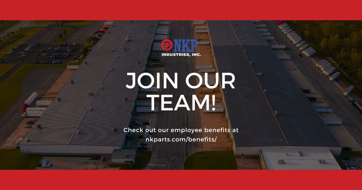 nkpartsinc's tweet image. #NKParts continues to grow and expand by putting our employees first. Employees at NK Parts have access to a zero-cost #medicalclinic and #associatedevelopment center. This is in addition to many other great #benefits!

Learn more &amp;gt; nkparts.com/benefits/