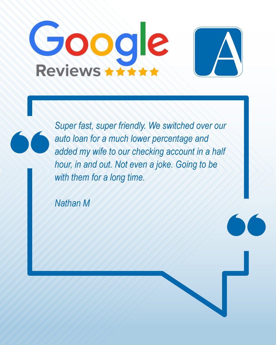 AERO_Financial's tweet image. Don&apos;t believe us? Take it from Nathan. Not all trips to the bank have to take all day.

#aerofedcu #creditunion #shortontime #options