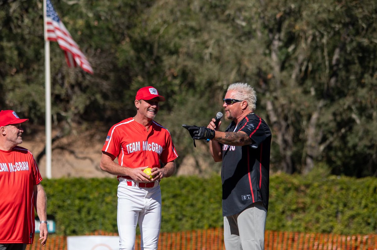 Great weekend at the #WineCountryWeekend show and softball game with @guyfieri! We raised money for great charities…and I realized my shortstop skills have disappeared!  Thanx to all who came out and participated.