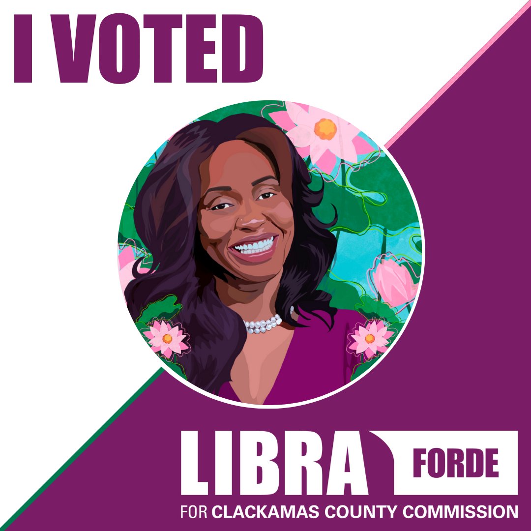 Have you voted Libra Forde for Clackamas County Commission yet? Please SHARE to spread the word to VOTE LIBRA with your network. Ballots are due back Nov. 8! #VoteLibraForde