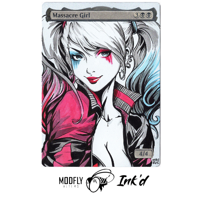 Modfly Alters on Twitter "Massacre Girl Harley Quinn Ref. Artgerm 24