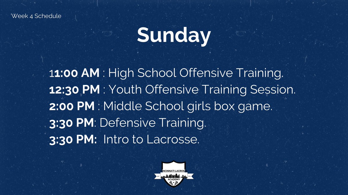 HUGE weekend! Looking forward to Sunday. 

Hope to see you there.