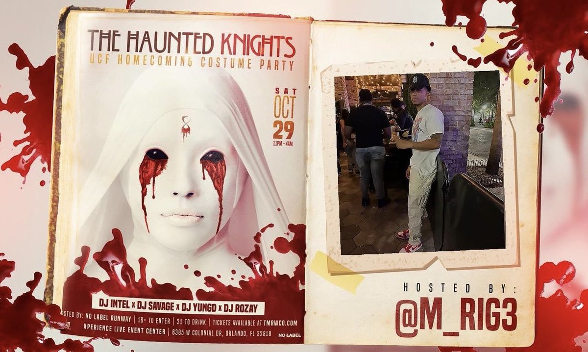 TMRWCO's tweet photo. Check out who’s hosting #TheHauntedKnights ! 

Biggest Halloween Costume Party in Orlando this Saturday!

Don’t miss out! https://t.co/LaJRW95BKc