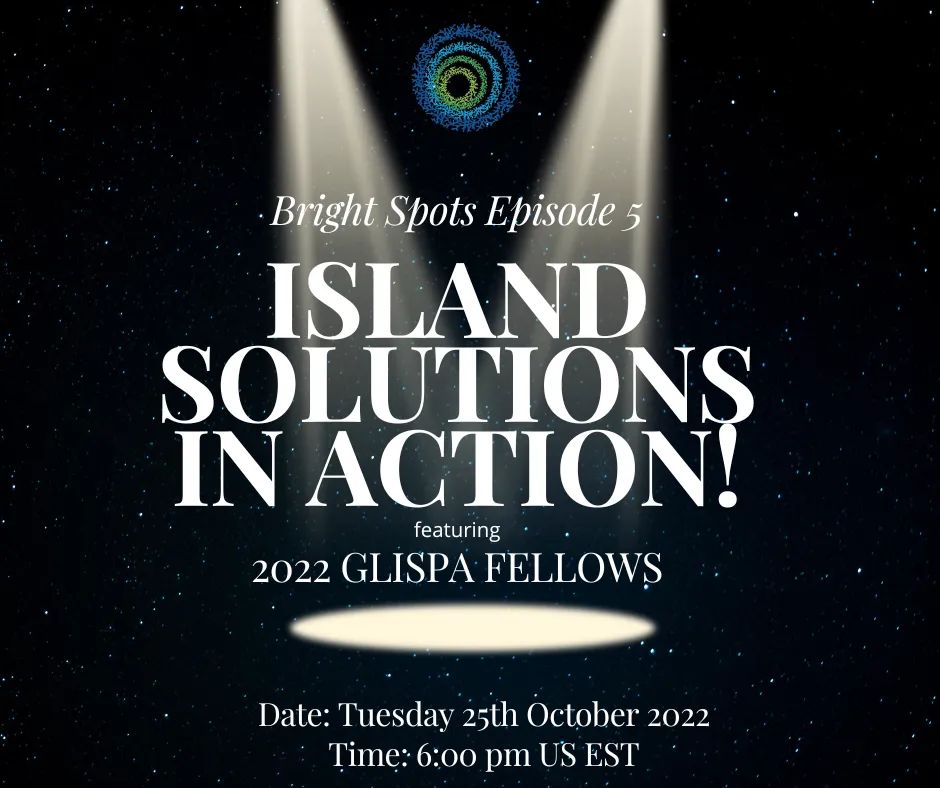 Starting now! Join us as we present to you SEVEN of our 2022 #GLISPAFellows and their amazing work in conservation and activism. us02web.zoom.us/webinar/regist… #glispabrightspots #islands #glispafam #conservation #biodiversity