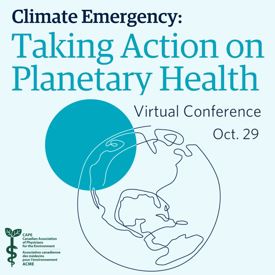 CAPE_BC_Tweets's tweet photo. The World Health Organization has stated that the climate crisis is the biggest health concern of the 21st century. 

Join us this Saturday, Oct. 29, to learn how you can take action on planetary health. 

REGISTER: https://t.co/DsQE2ZYCLz

#Climate_ER #UBCCPD #MedEd https://t.co/CFtDPQptI9