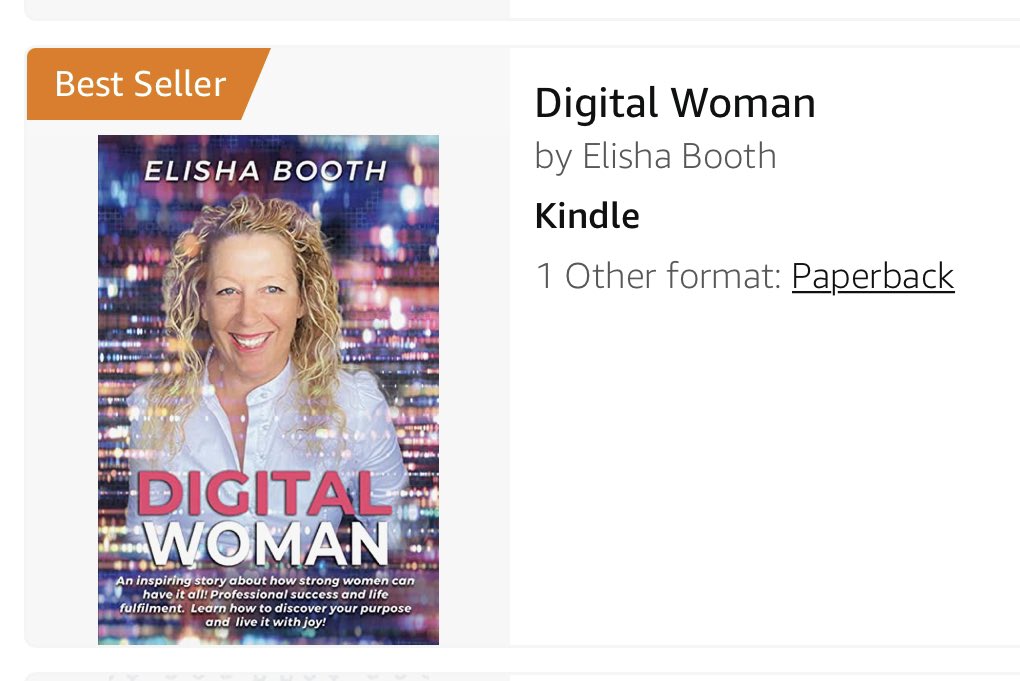 elishabooth's tweet photo. Delighted to announce I am Amazons #1 international Best selling author of my new book DIGITAL WOMAN #DigitalTransformation #DIGITALWOMAN #IGETDIGITAL @mashman1962 https://t.co/BseQlN8ea5