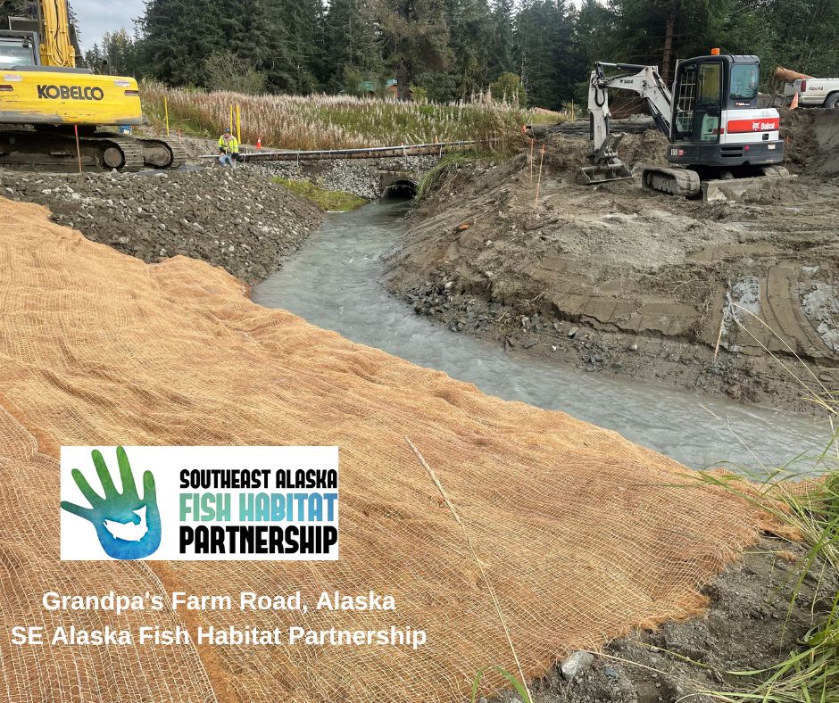 FishHabitat's tweet photo. This week we are featuring the @seakfhp Grandpa's Farm Bridge Road fish passage project in highlighting our 2022 Waters to Watch #fishhabitat #w2w22 https://t.co/VhznEKz3nD @USFWSFisheries https://t.co/Ue0ZEggNKl