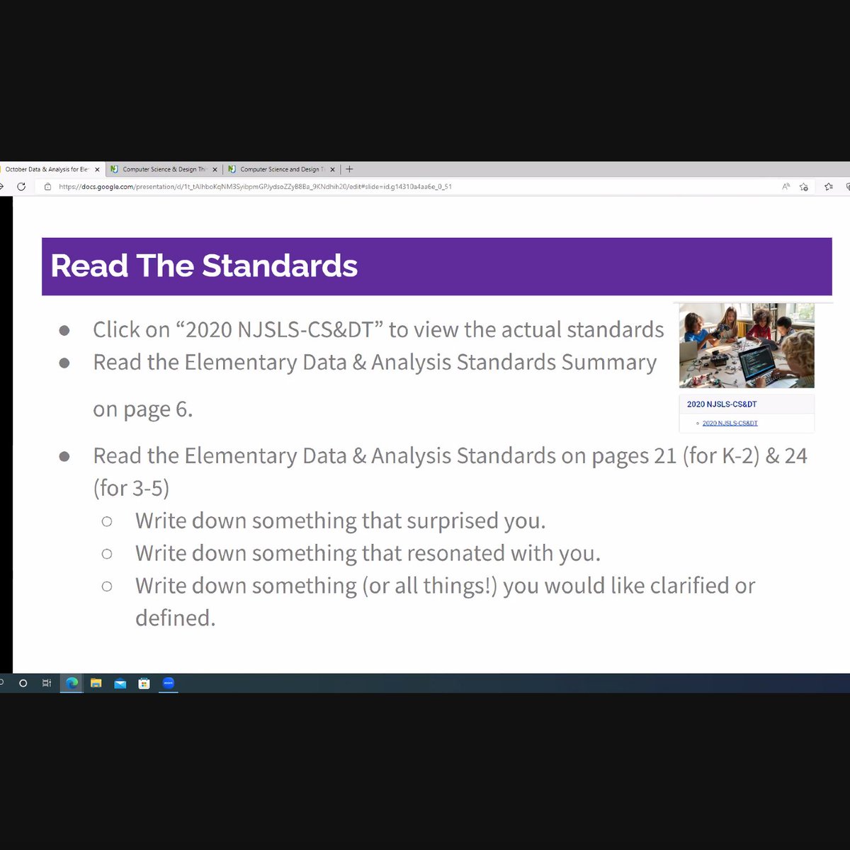 Two workshops tonight at the Central New Jersey Computer Science Education Hub! Elementary Data and Analysis with Claudette Guy, and Advanced Algorithms and Programming with Game Design in Javascript with Jason Erdreich. A lot of CS PD after school! #TCNJCSReady <a href="/MrErdreich/">Jason Erdreich</a>
