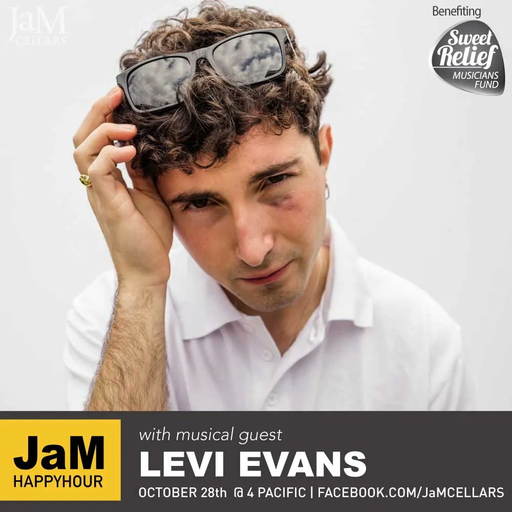 SweetRelief's tweet photo. 𝐋𝐈𝐕𝐄 𝟏𝟎/𝟐𝟖 𝐚𝐭 𝟒:𝟎𝟎𝐩𝐦 𝐏𝐒𝐓. Pop a bottle of lush #ButterBubbles and join @JaMCellars for a very special #JaMHappyHour, benefiting SRMF, featuring @LeviEvans!

Learn more: https://t.co/QmLhDZcBwX