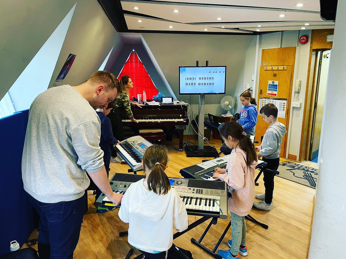 Hard work at our Keyboard Grooves workshop this morning, lead brilliantly by Jon and Laura! We still have Drum Lab and Guitar Riffs to go this week so still plenty of half term fun! #LoveMusicLoveHogans #Keyboard #Piano #HalfTerm #Workshop #MusicLessons #Newbury #WestBerkshire