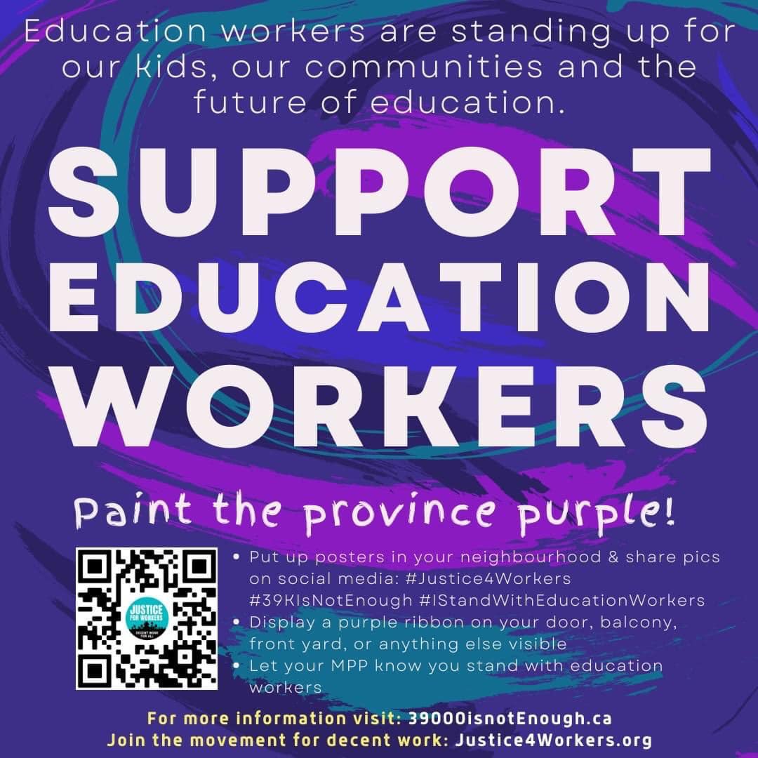 Paint the province purple 💜 tomorrow in support of education workers <a href="/osbcucscso/">OSBCU-CSCSO</a>
