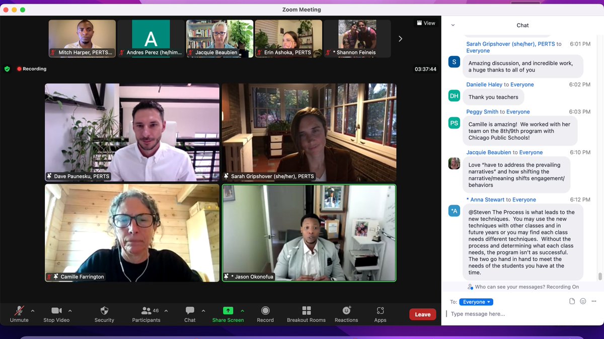 pertslab's tweet photo. We are fortunate to gain some excellent insight from our special guest speakers @CamilleFarring and @JOkonofua as they share research on how Elevate can improve student learning conditions! #ElevateShowcase #edchat #education https://t.co/4EjrCKVSg5