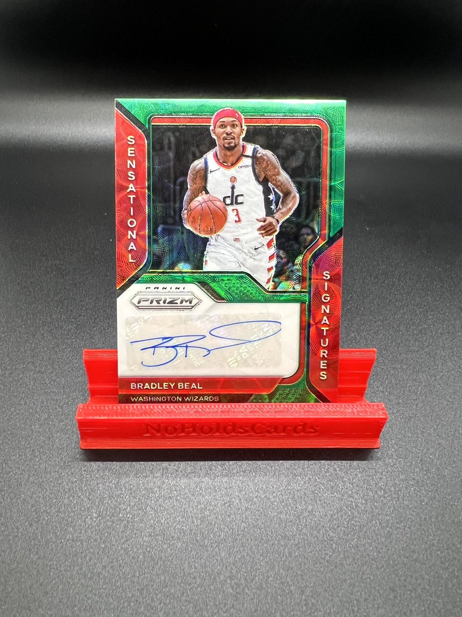 NoHoldsCards's tweet photo. 5K FOLLOWER GIVEAWAY: 

Need to show my appreciation to you guys… 

BRADLEY BEAL PRIZM CHOICE AUTO /8

Also being given away: FOUR $25 eBay Gift Cards

To enter: 
• Follow @NoHoldsCards 
• Retweet this post

Winner announced at 5k
Good luck and thank you https://t.co/rgx4vpXwkl