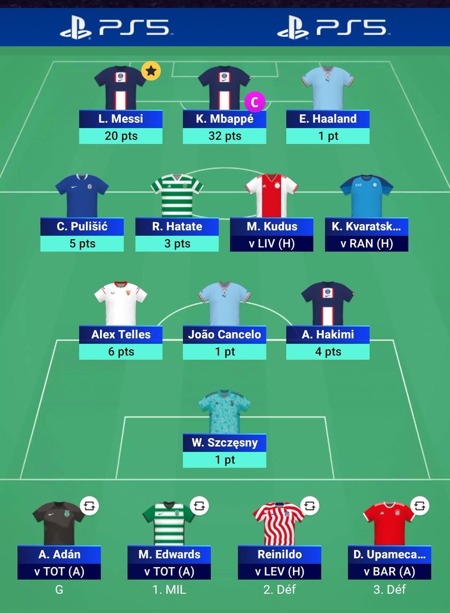 Benmohamed31Dz's tweet photo. #Uclfantasy #Matchday_5 tuesday ๐
73 point
๐ OR : 7800 โฌ๏ธ 1800 โ๏ธ
See you Tomorrow โ๏ธโค๏ธ https://t.co/aat9IYiSEO