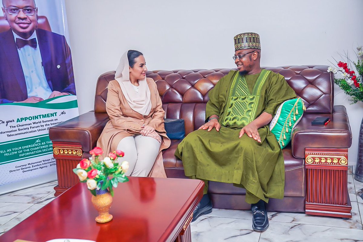 ProfIsaPantami's tweet photo. The Minister of Communications and Digital Economy, @ProfIsaPantami received in audience, the Secretary General, Her Excellency @dcorg, Deemah  Alyahya @Dalyahya on a courtesy in his office at the Communications and Digital Economy Complex, Abuja, Nigeria.

#DigitalNigeria https://t.co/UvlwovlJp1