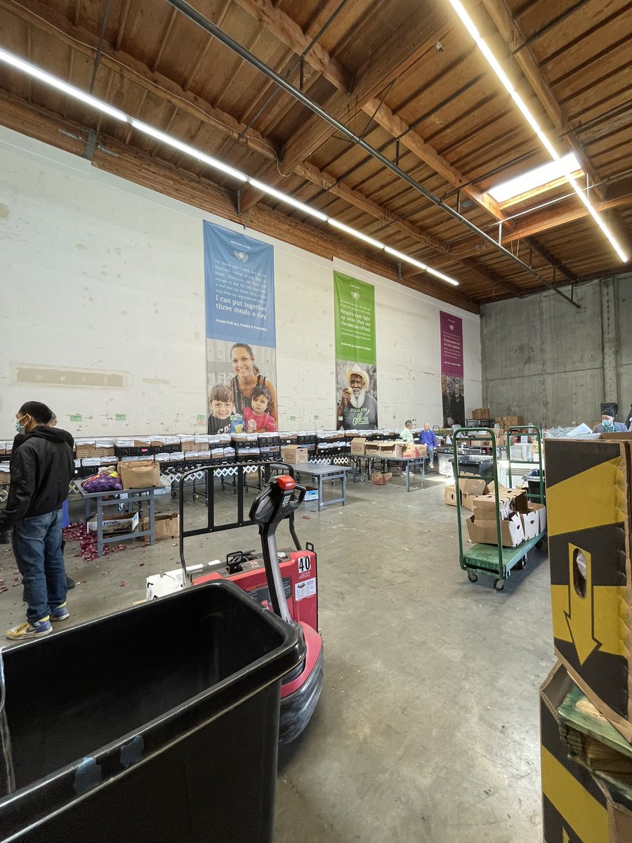 My team packed over 600 boxes of fresh produce for the San Francisco Marin food bank today!