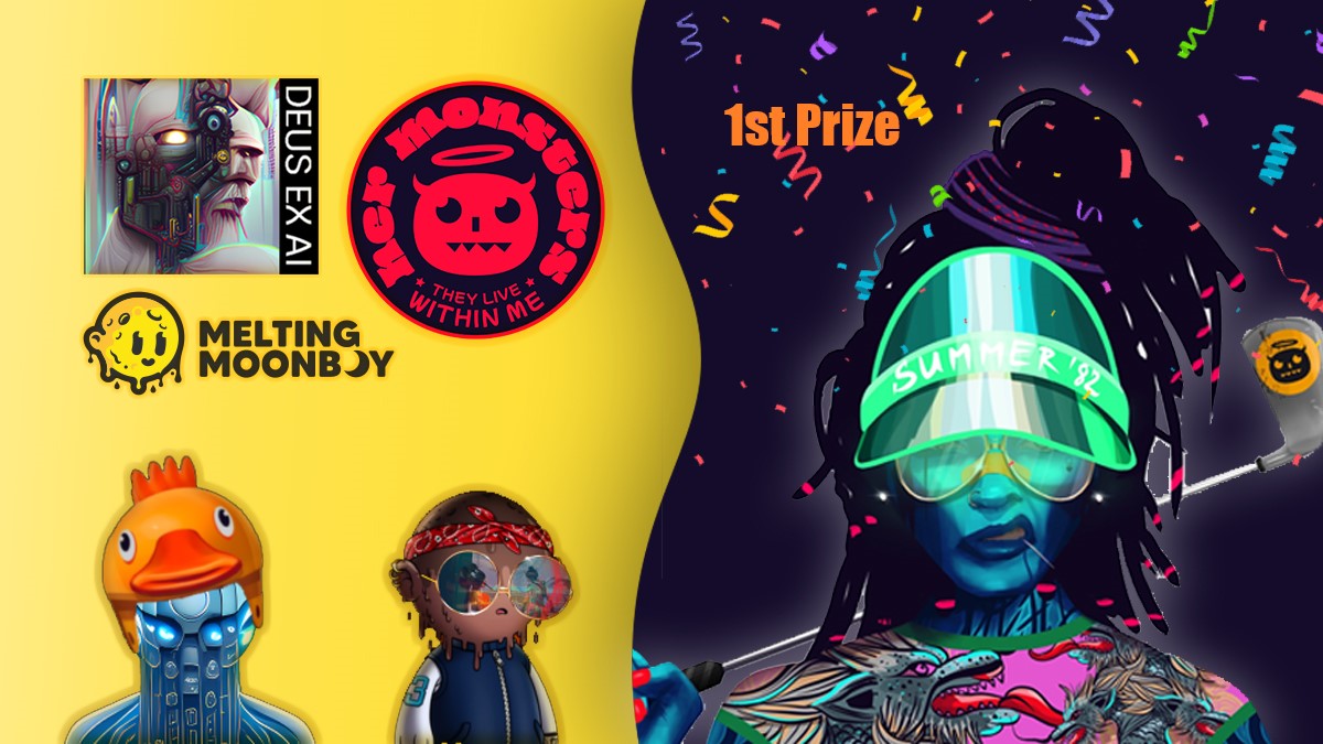 I want to celebrate the awesome talent in the #CNFTCommunity.  If you’re an artist get ready to strut your stuff in my art contest.  Keep an eye out for details Nov 2nd.  This is just the teaser. 

The entries will focus around art from <a href="/her_monsters/">Her Monsters Gang 🦊</a> <a href="/meltingmoonboy/">Melting Moonboy</a> <a href="/DeusExAi/">Deus Ex AI</a>.