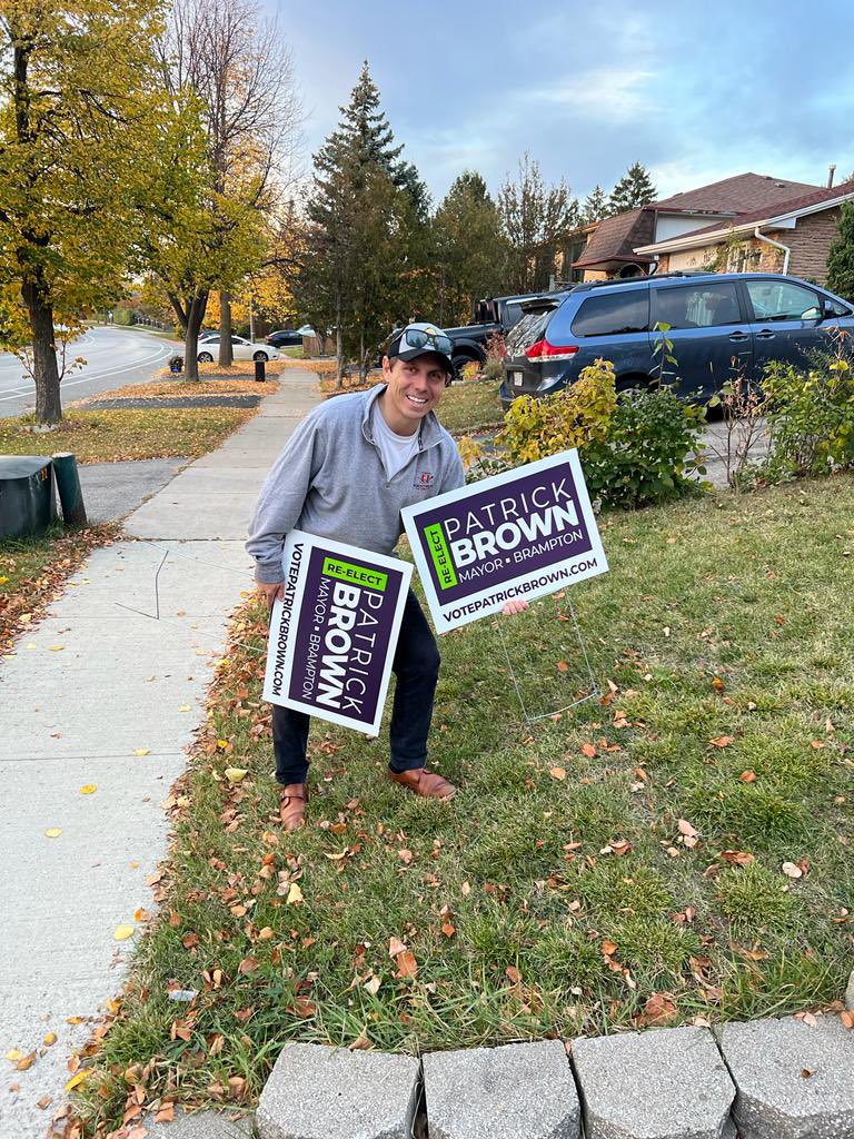 We started the gigantic job of taking down all our lawn signs in the City. Our goal is to get them down within 72 hours.