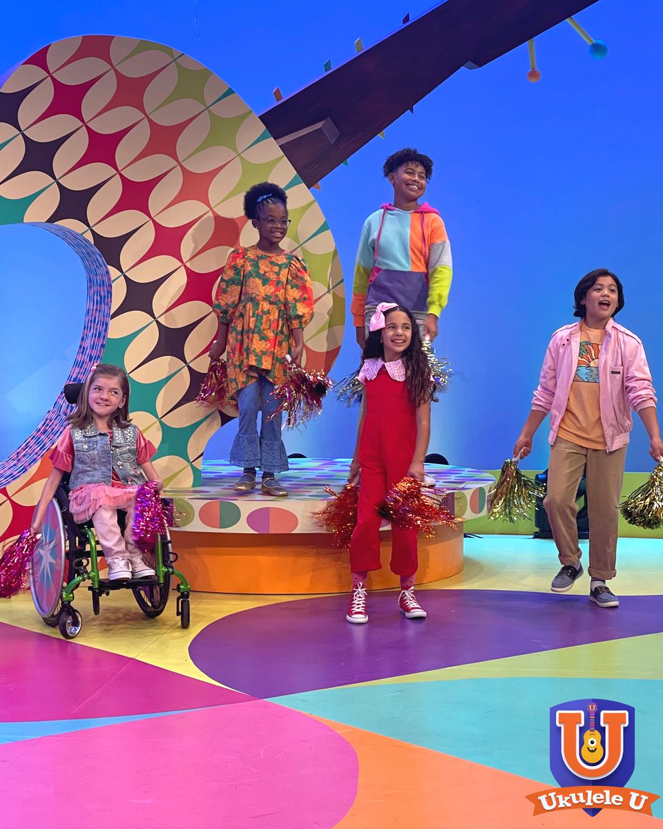 YOU’RE GONNA HEAR US ROAR!! 🦁✨

We LOVED getting to sing and dance this super fun number with pompoms in hand. 🎉🎶

#UkuleleU #CBCKids #CBCGem #NewShow #KidsTV #ChildrensTelevision #ChildrensMusic #KidsMusic #CanadianTV #Ukulele #UkuleleMusic