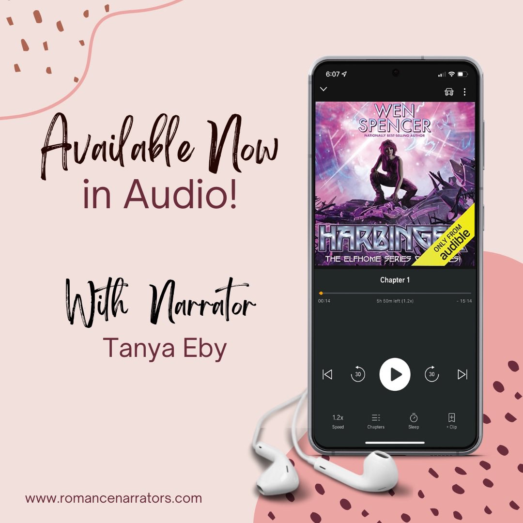 RomanceNarrator's tweet photo. Available Now! 

Our member Tanya Eby, @Blunder_Woman had a new release this week! Don’t miss Harbinger by Wen Spencer for Audible Studios! https://t.co/cVF5MMwn2G