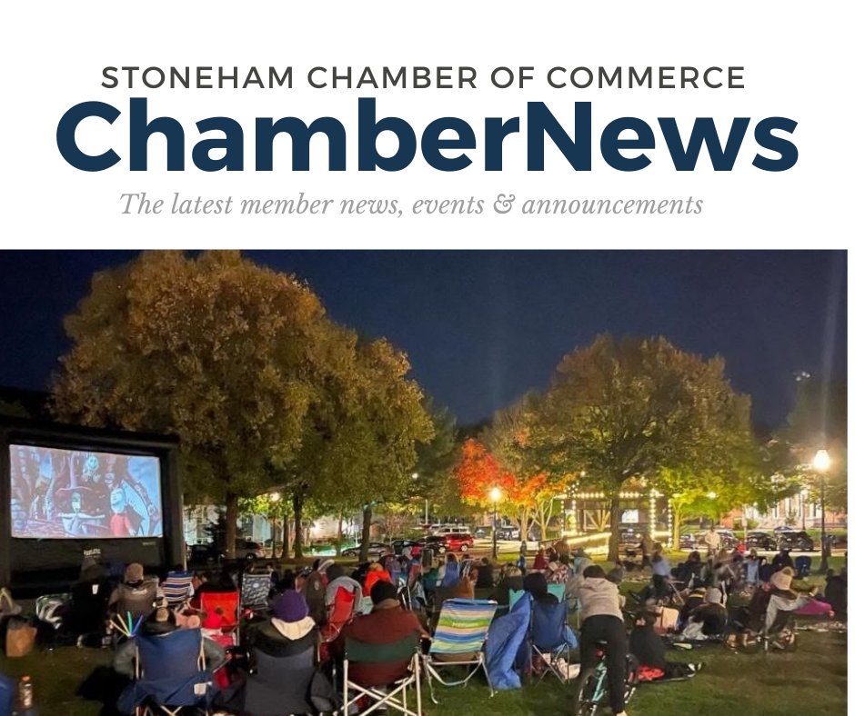 StonehamChamber's tweet photo. Halloween Stroll Saturday, Multi-Chamber Networking Mixer at Faces Brewery next Thursday, Chamber Annual Meeting Nov. 17th and more!

Read our latest newsletter here: https://t.co/DSVH8oTT5A https://t.co/Zb9JACYte1