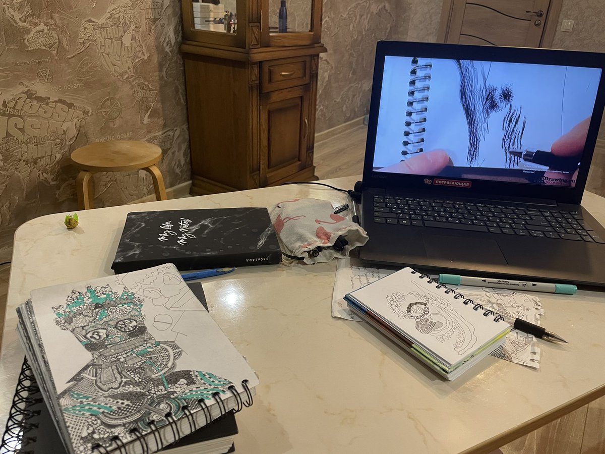 I sat down to drawings, who knows where rehab is for artists?