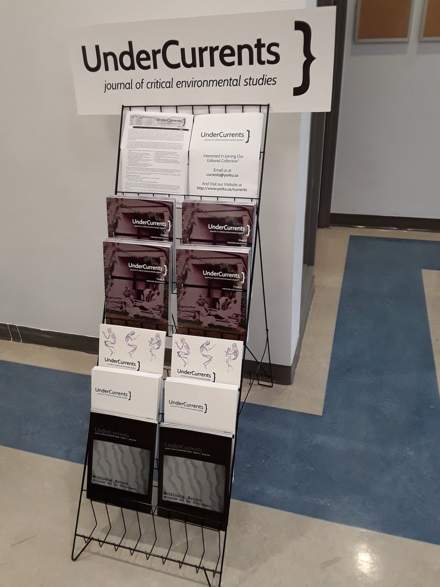 UnderCurrentsYU's tweet photo. Physical copies of UnderCurrents vol. 21, Memories and Futurities, are now available in the HNES lounge, York University Keele Campus! https://t.co/L6AaZ0cqx3