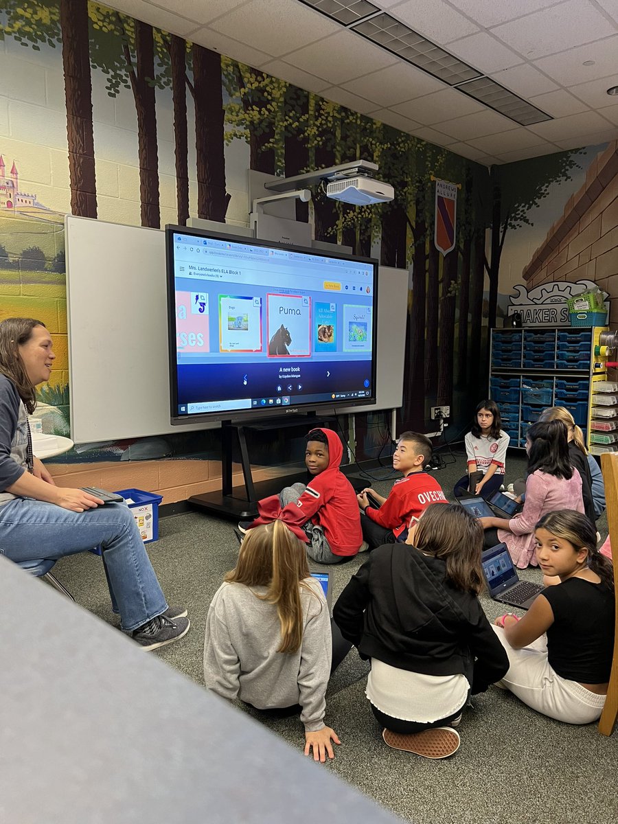 ELandwerlen's tweet photo. @GinnyMoy @BookCreatorApp The kids loved it so much!! They are already talking about which book they want to write next! You are amazing and I love collaborating with you too 🧡 https://t.co/83O4or6NQK