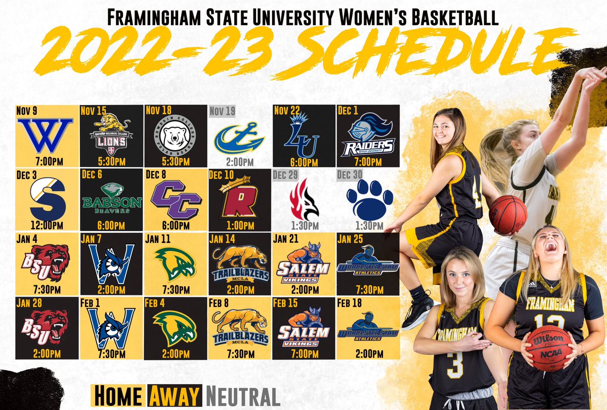 ‼️UPDATED 2022-23 SEASON SCHEDULE🗓️
#fRAMily🏀🐏