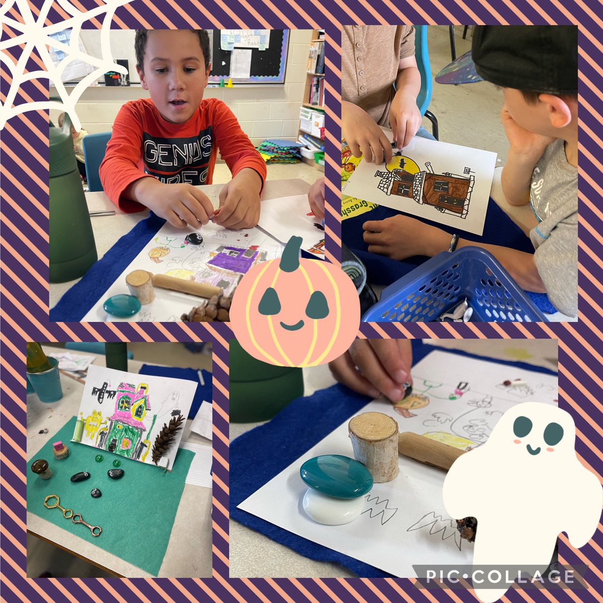 This group of kiddos <a href="/SmokeyDrive/">Smokey Drive School</a> are loving story workshop! We’ve had two sessions working on telling a story with a beginning, middle and end. Tomorrow we start to write our spooky stories! Thanks <a href="/mrs_flick/">Mrs.Flick HRCE Literacy</a> for this engaging pd!