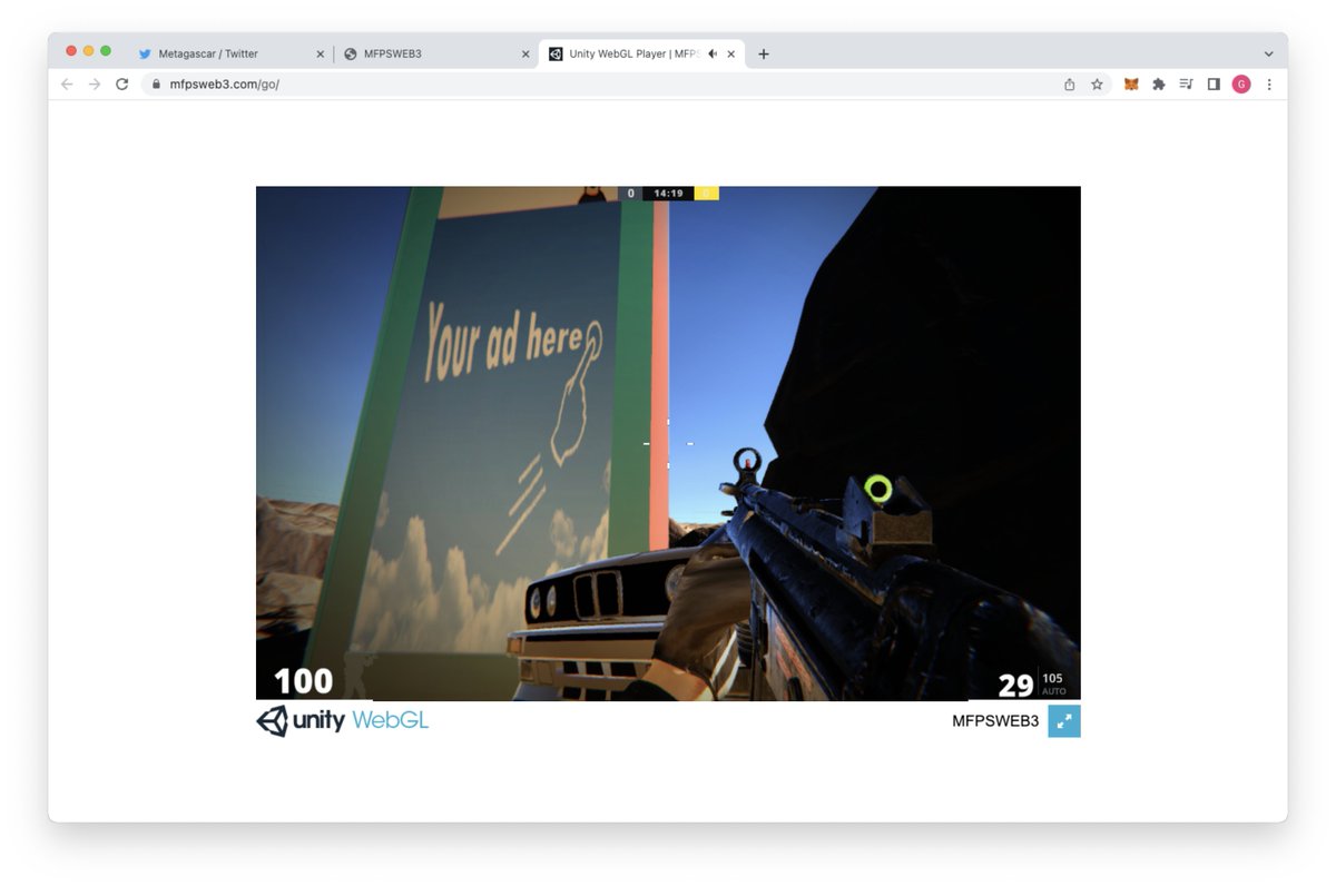 Place your Ad in our game