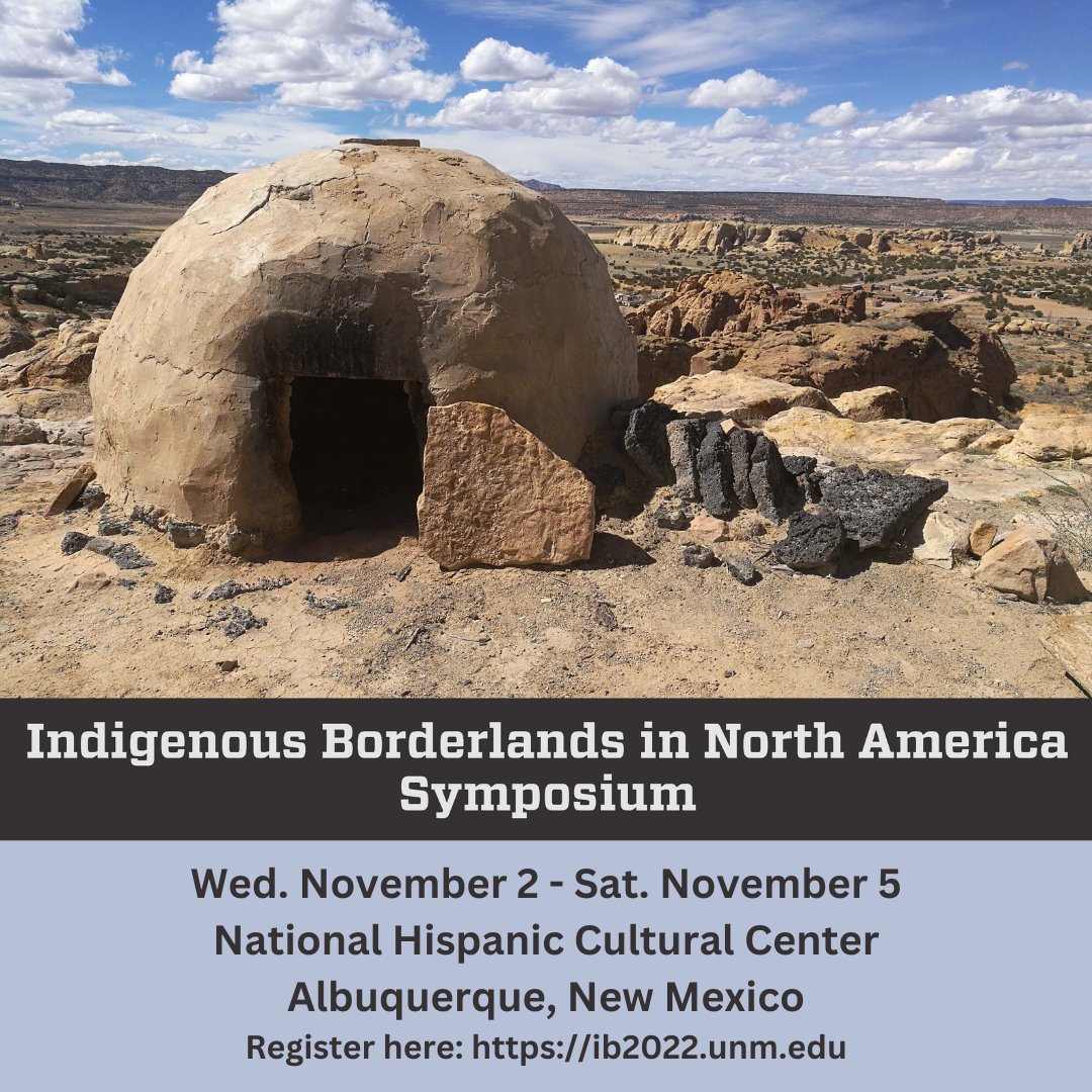 This symposium seeks to develop new borderland and border-crossing approaches to North America that center Indigenous peoples, homelands, political concerns &amp; related dynamics.
✨This event is free and open to the public.
➡️Register here: ib2022.unm.edu