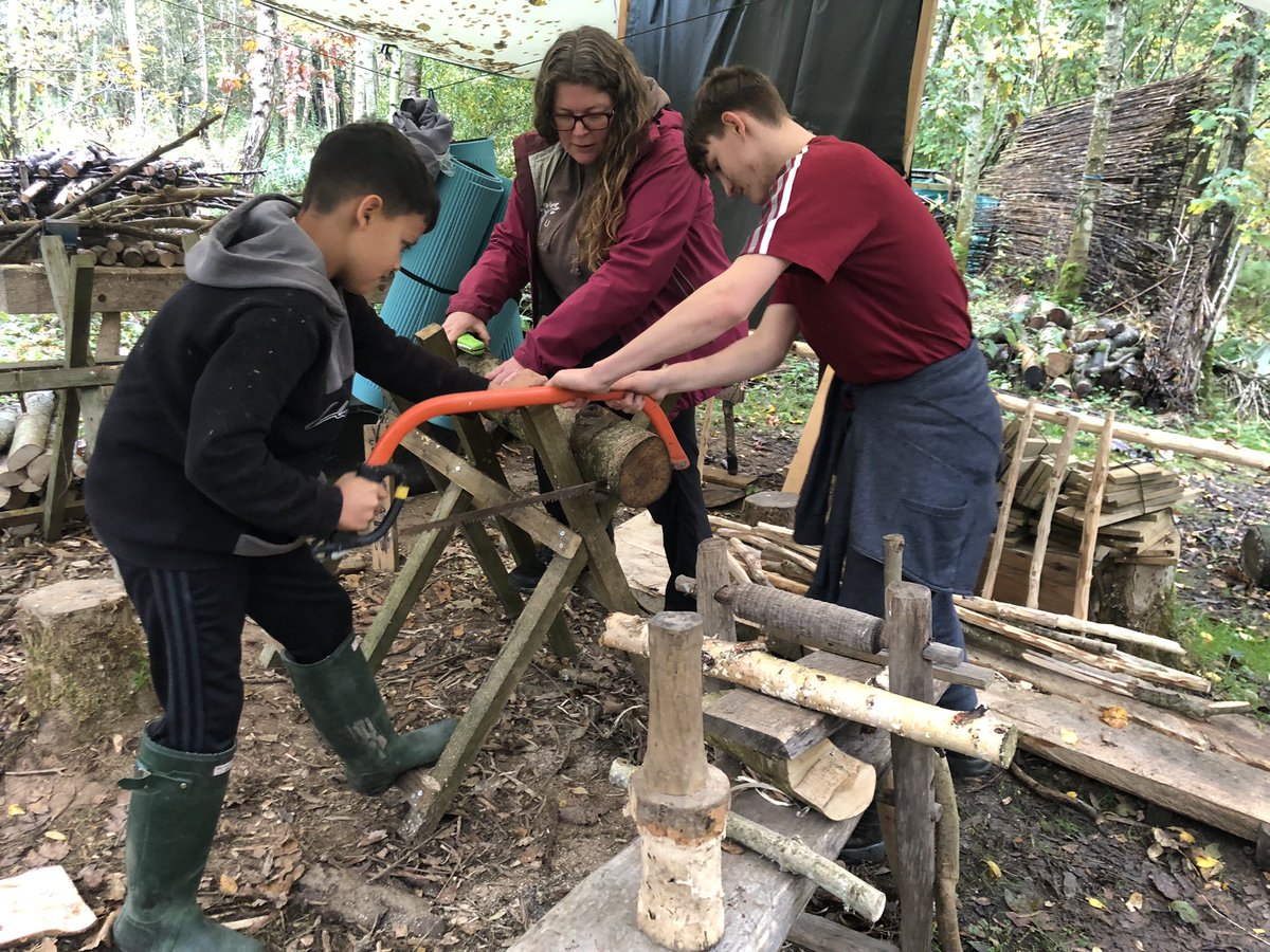 NatureUnltdScot's tweet photo. Brilliant start with our high school lads, the first time we’ve had two teens from different high schools for 1:1s.  We harvested bamboo, set &amp; lit the fire, &amp; ended the session with some tool work.  

#SupportingWellbeing #CreatingCommunity #BuildingResilience #NatureConnection https://t.co/LXVEPodkoe